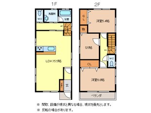 青山三丁目貸家の物件間取画像